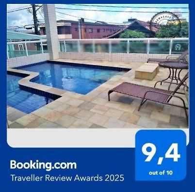Apartamento Com Piscina E Sacada Gourmet- Aviacao# Praia Grande  Exteriér fotografie