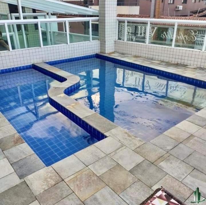 Apartamento Com Piscina E Sacada Gourmet- Aviacao# Praia Grande  Exteriér fotografie